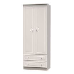 Conover 2 Door 2 Drawer Wardrobe in Kashmir Gloss & Kashmir