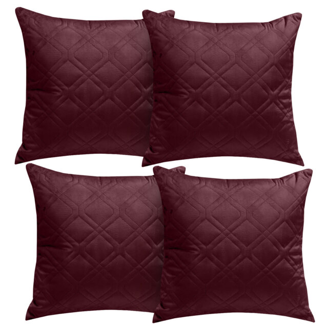 Aspire Homeware Diamond-Pattern Square Velvet Cushion Cover
