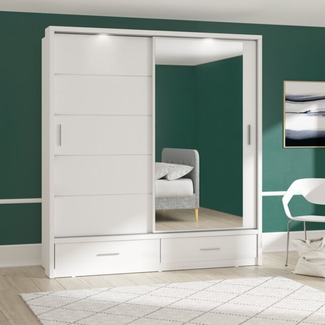 Tengan 2 Door Manufactured Wood Wardrobe