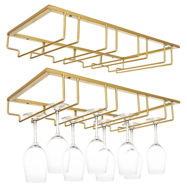 Bhure Wine Glass Rack Gold