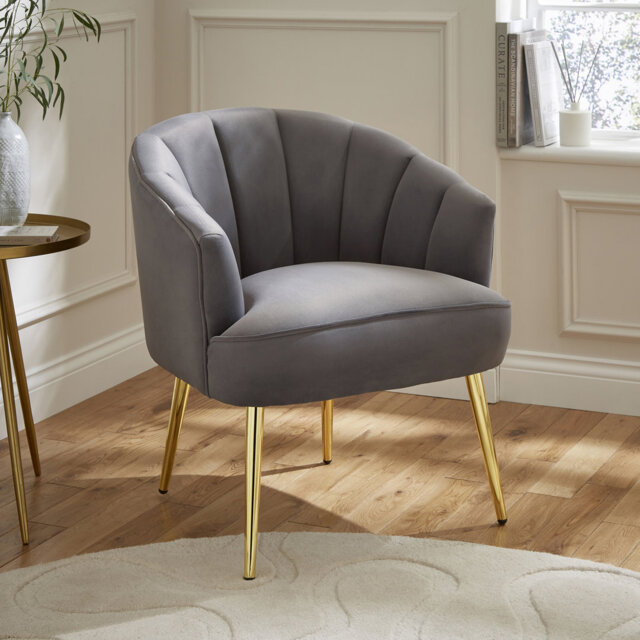 Thierry Velvet Barrel Chair