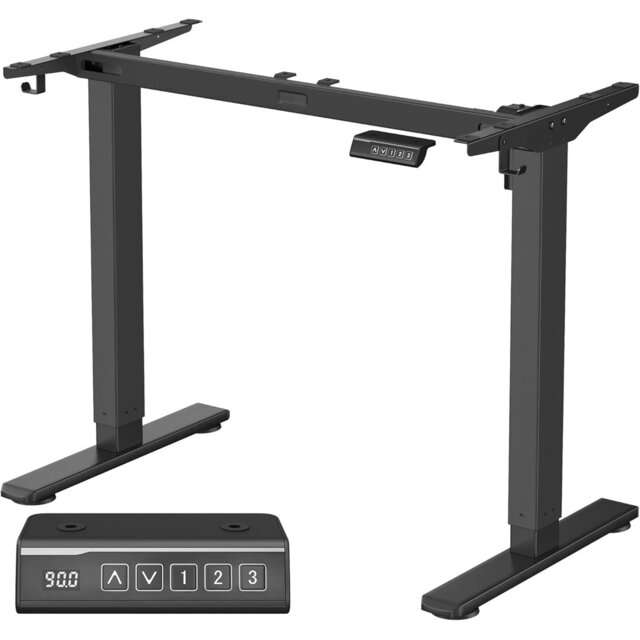 Adjustable Metal Base Desk Pedestal