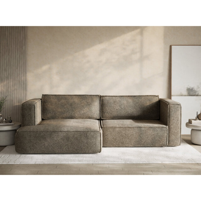 Four-Seater Corner Sofa With Bed Function