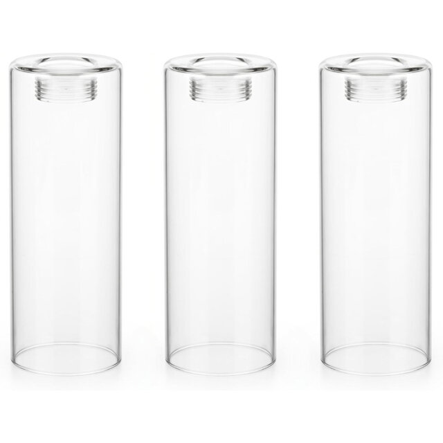 E14 Clear Transparent Glass Lamp Shade Replacement, Small Glass Lampshade for Table Lamps, Wall Lights and Ceiling Fixtures