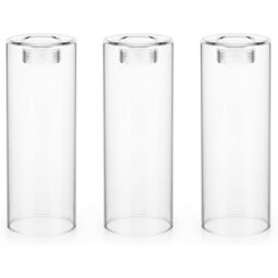 E14 Clear Transparent Glass Lamp Shade Replacement, Small Glass Lampshade for Table Lamps, Wall Lights and Ceiling Fixtures