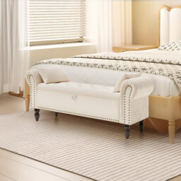 Velvet Upholstered Bench