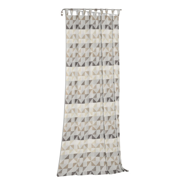Berlare Cotton/Polyester Room Darkening Tab Top Curtain Panel