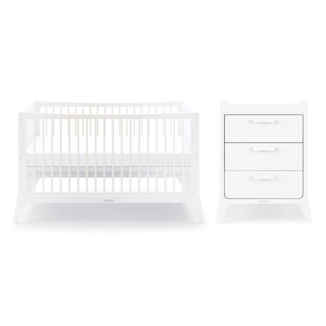 Cot Bed 2-Piece Nursery Furniture Set