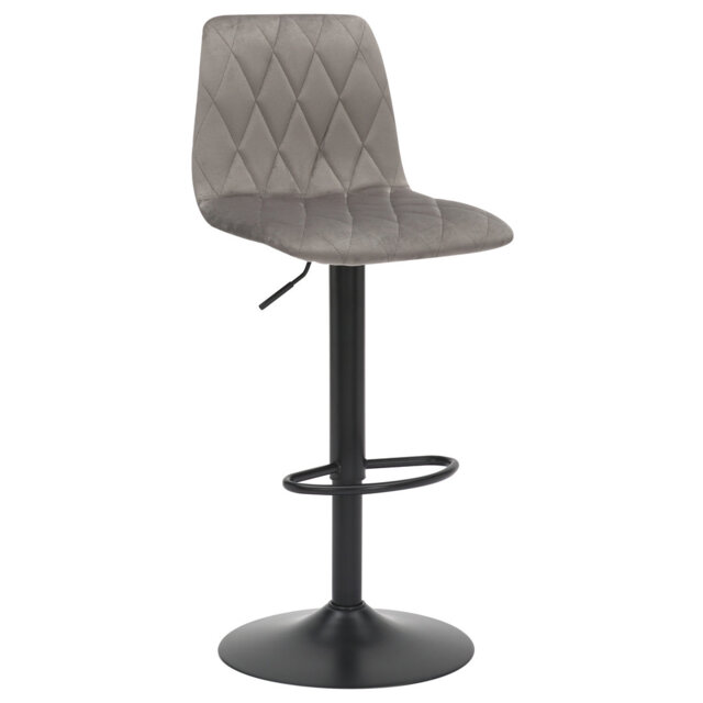 Adelaid Swivel Upholstered Adjustable Height Counter Stool with Metal Frame