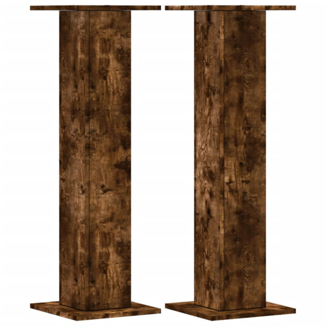 Speaker Stands Living Room Speaker Floor Stand 2 Pcs Engineered Wood