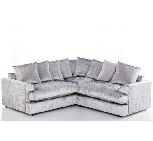 Terry 5 Seater Velvet Corner Sofa