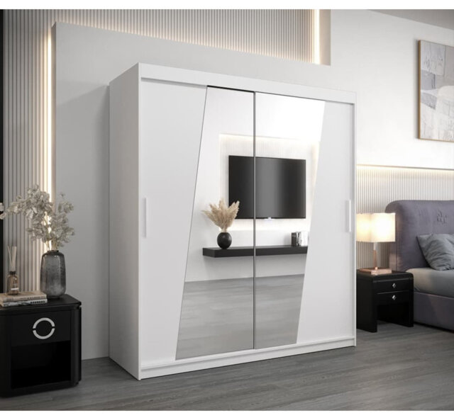 Avlynn 2 Door Manufactured Wood Wardrobe