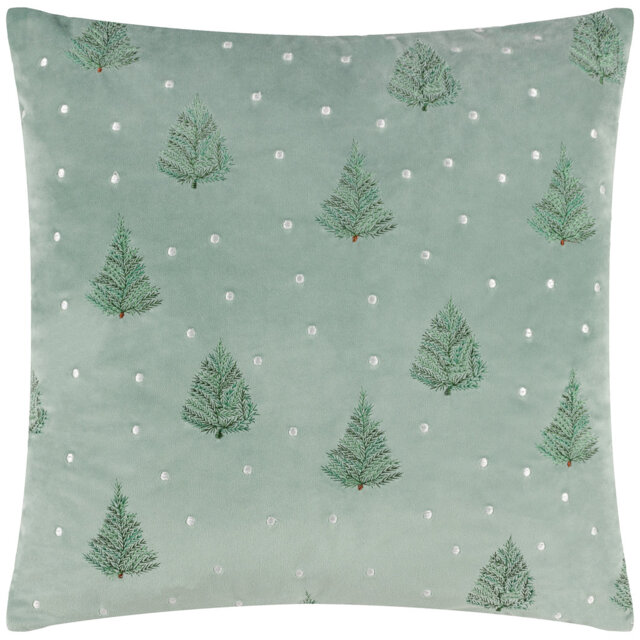 Evergreen Classic Tree Polka Dots Square Scatter Cushion Cushion Cover