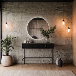 Dressing table Deonni with mirror and LED light