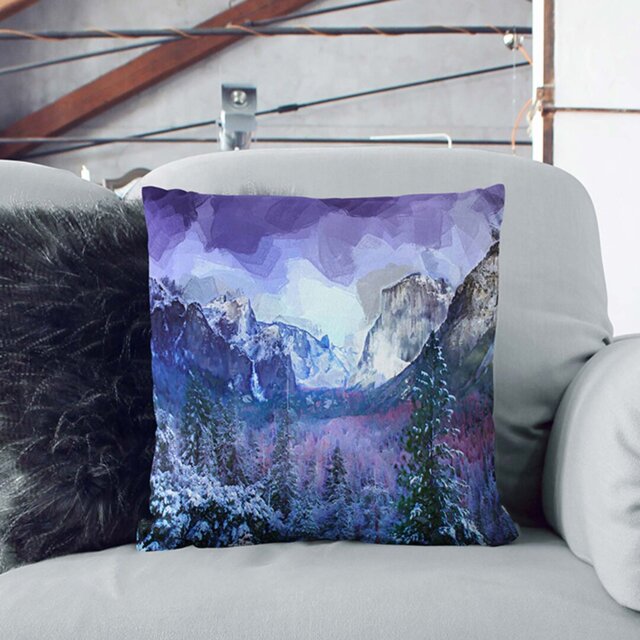 Yosemite National Park Tunnel in Abstract Cushion with Filling