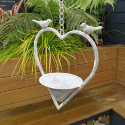 Metal Hanging Decorative Bird Feeder
