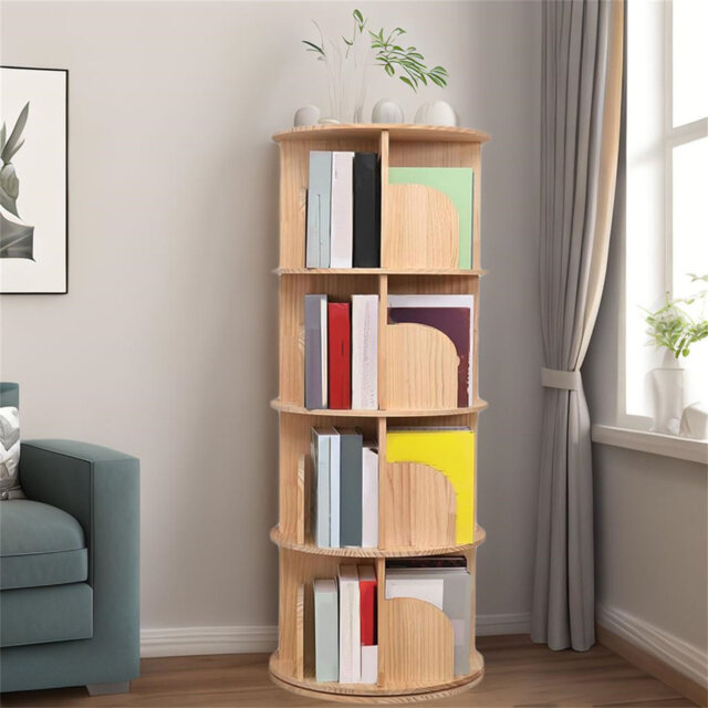 157cm H x 44cm W Solid Wood Corner Bookcase