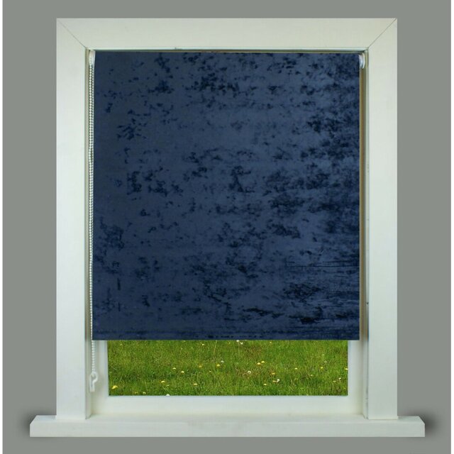 Crushed Velvet Room Darkening Roller Blind