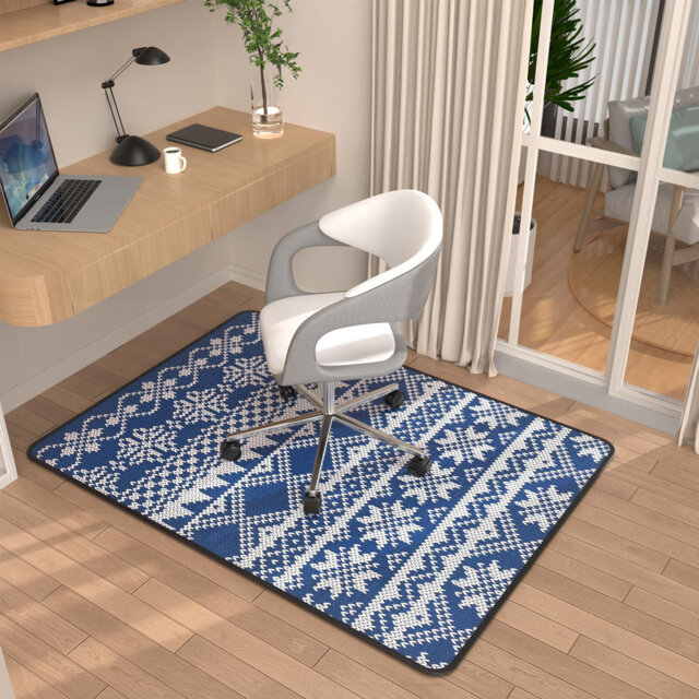Heavy Duty Office Chair Mat 120x90cm, Anti-Skid Protector for Carpet & Hardwood Floors