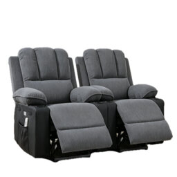 Upholstered Massage Heated Recliner Chairs, Electric Wall Hugger Single Armchair