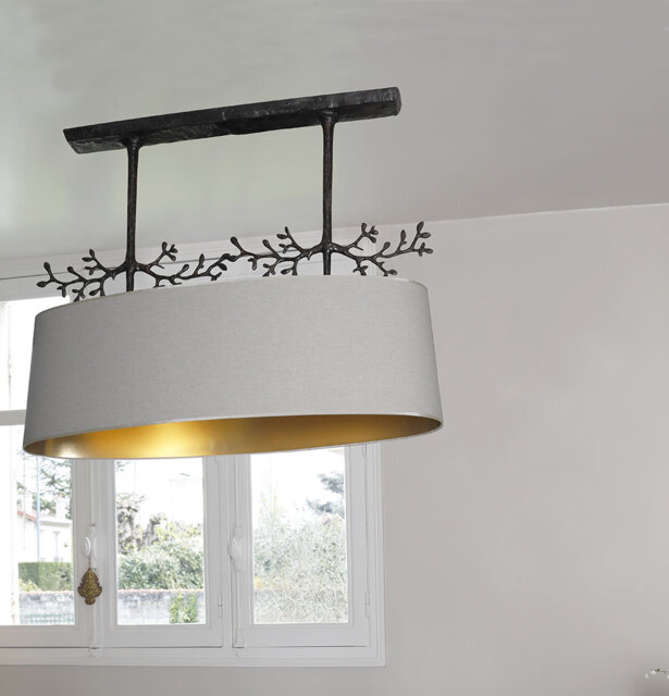 Karson Fabric Semi Flush Mount