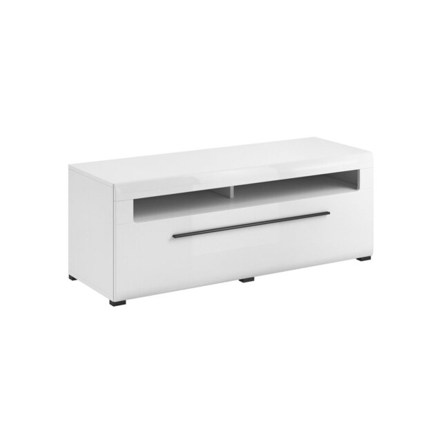Carowyn 41 TV Cabinet 140 cm - Sleek White Gloss Elegance