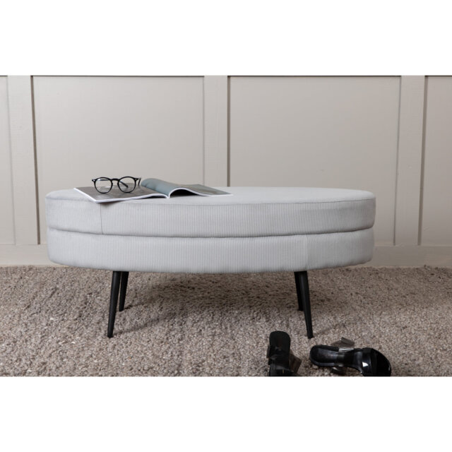 Spivey 40cm Wide Oval Footstool Ottoman