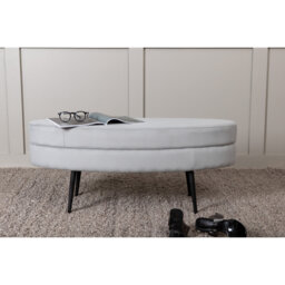 Spivey 40cm Wide Oval Footstool Ottoman