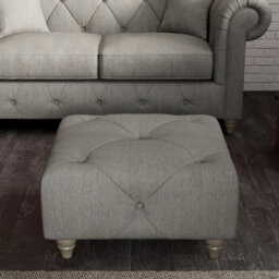 Ellrich 65cm Wide Tufted Rectangle No Pattern Footstool Ottoman