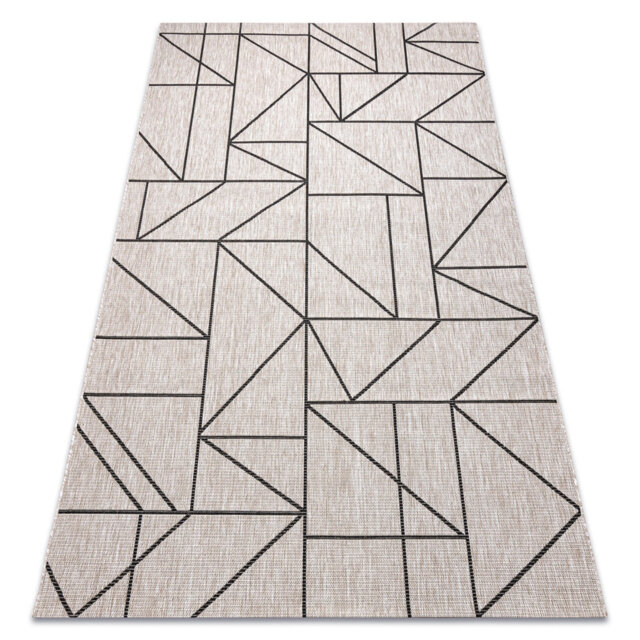 Towaoc Grey/Black Indoor/Outdoor Rug