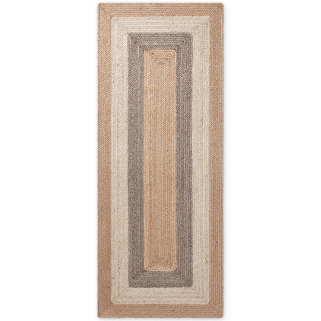Hanse Home Juno Fusion - Jute Rug, Natural Rug for Living room, Bedroom, Diningroom