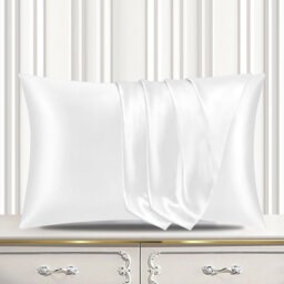 Satin Silk Pillow Cases Pack of 4 Super Soft Smooth Pillow Covers Breathable Hypoallergenic Envelope Closure