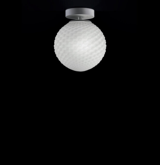 Domino Glass Semi Flush Mount