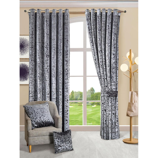 Adelen Velvet Blackout Curtain Pair