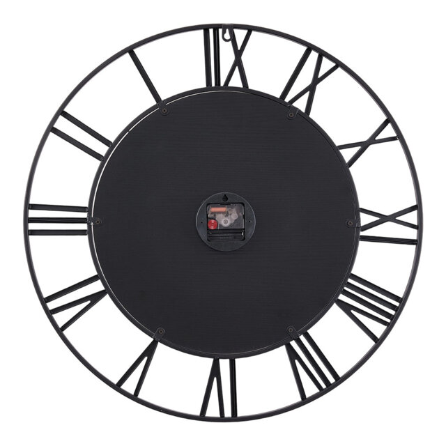 24Inch Modern Non-Ticking Mirrored Wall Clock
