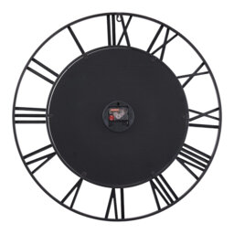 24Inch Modern Non-Ticking Mirrored Wall Clock
