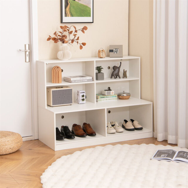 2-In-1 Entryway Shoe Cabinet With 2 Anti-Tipping Kits