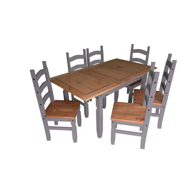Westgate 4 - Person Extendable Pine Solid Wood Dining Set