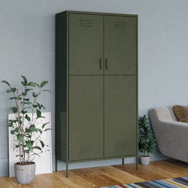 Branwell 2 Door Steel Wardrobe