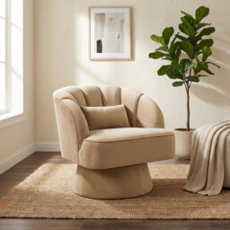 Upholstered Swivel Accent Chair