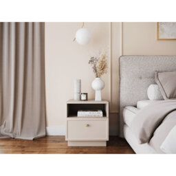 Bagga 45cm W Manufactured Wood Bedside Table