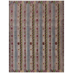 Geometric Hand Knotted 219cm X 267cm Area Rug