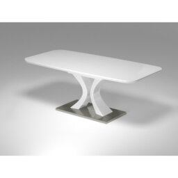 Atthew Extendable Metal Base Dining Table