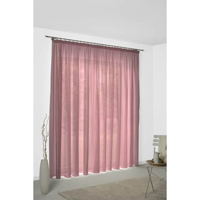 Sunday 82% Polyester And 18% Cotton Semi Sheer Curtain Single Panel