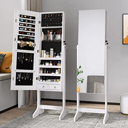 Garri Freestanding Solid Wood Jewelry Armoire