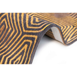 Machine Woven Gold Rug