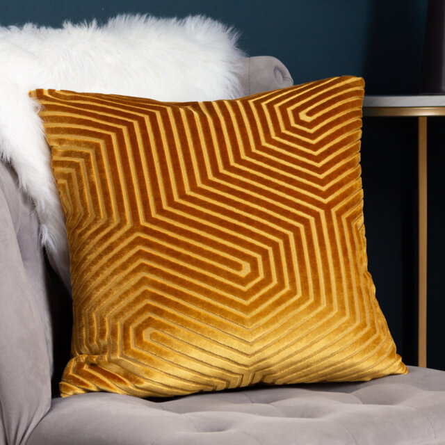Geometric Square Cushion