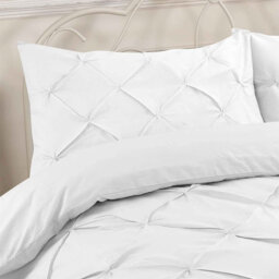 Reginia Cotton Blend Solid Colour Duvet Cover Set with Pillowcases Included