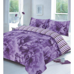 Cotton Blend Floral Duvet Cover Set with Pillowcases Included