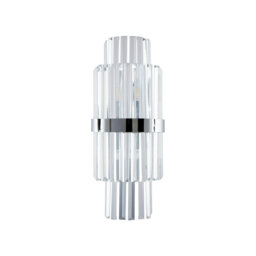 Leia - Mid Century Crystal Black Wall Light-Luxury Glass Wall Sconce – Gold & Black Modern Crystal Picture Light